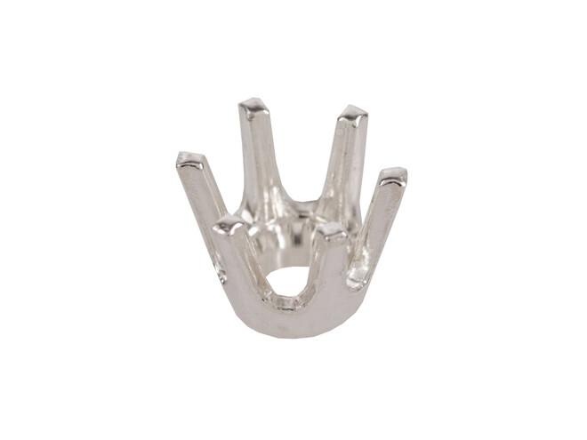 Chaton effet 6 griffes argent 4.0 mm