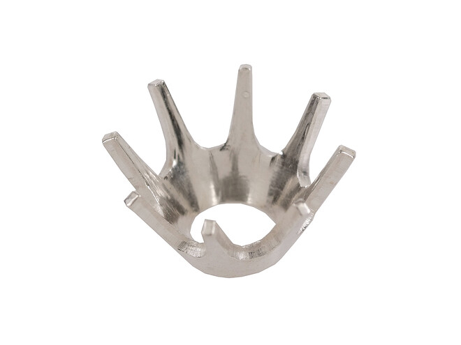 Chaton effet 8 griffes argent 8.0 mm
