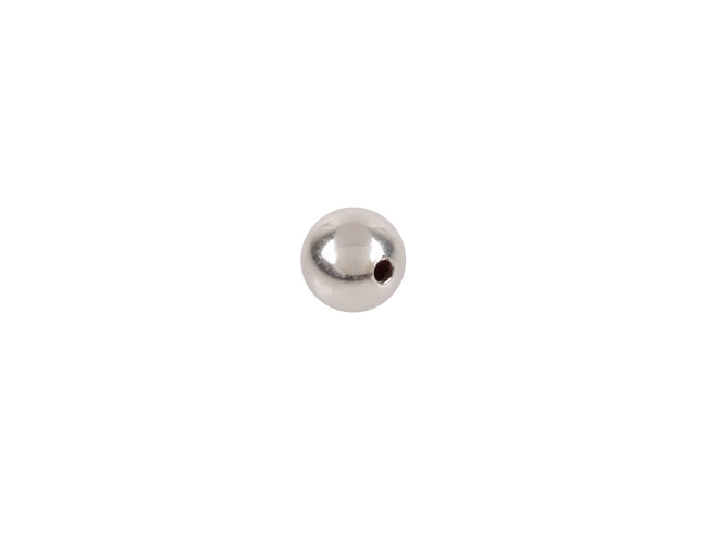 Perle argent 1 trou 4.0 mm