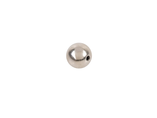 Perle argent 1 trou 4.5 mm