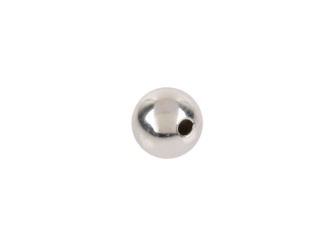 Perle argent 1 trou 6.0 mm