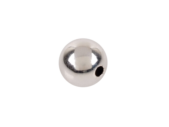 Perle argent 1 trou 8.0 mm