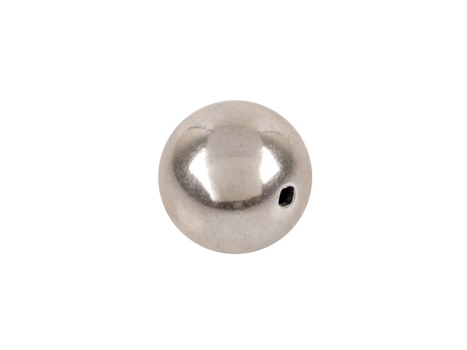 Perle argent 1 trou 9.0 mm