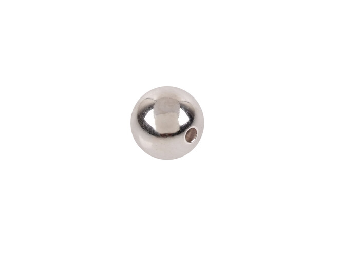 Perle percée argent 6.0 mm