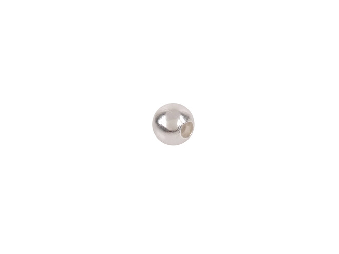 Perle percée légère argent 3.5 mm