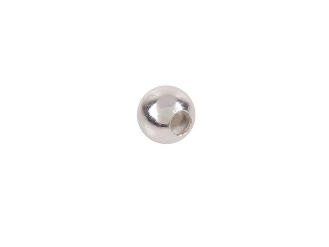 Perle percée légère argent 5.0 mm