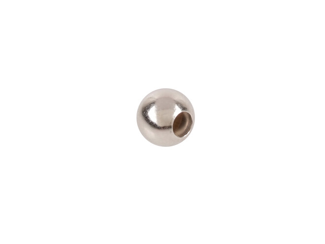 Perle gros perçage argent 5.0 mm
