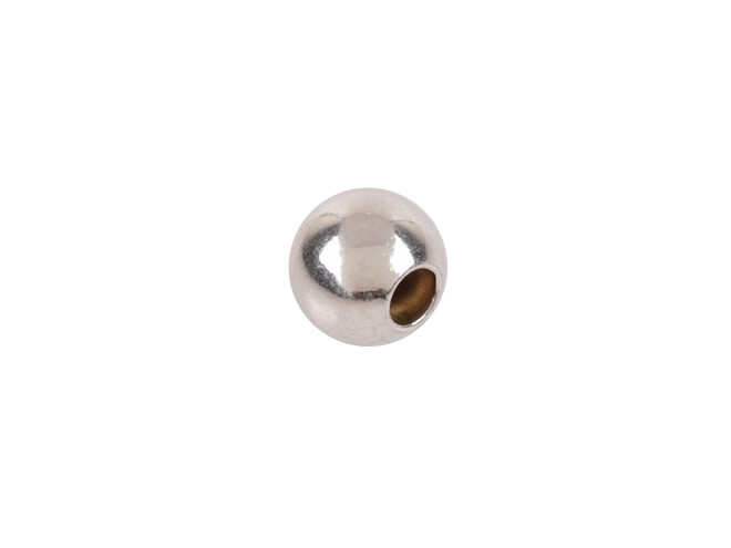 Perle gros perçage argent 6.0 mm