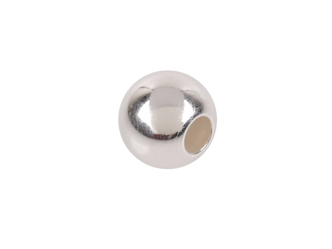 Perle gros perçage argent 8.0 mm