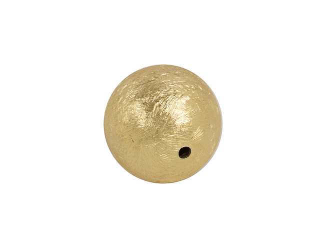 Perle argent aspect givré percée 20.0 mm