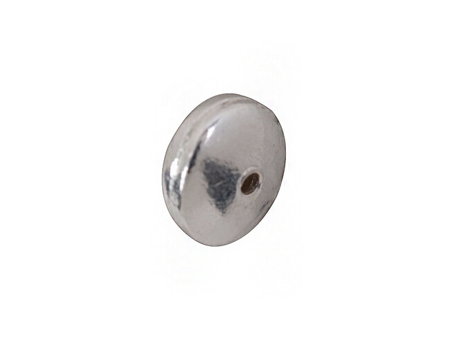 Entretoise disque argent 6.0 x 3.0 mm