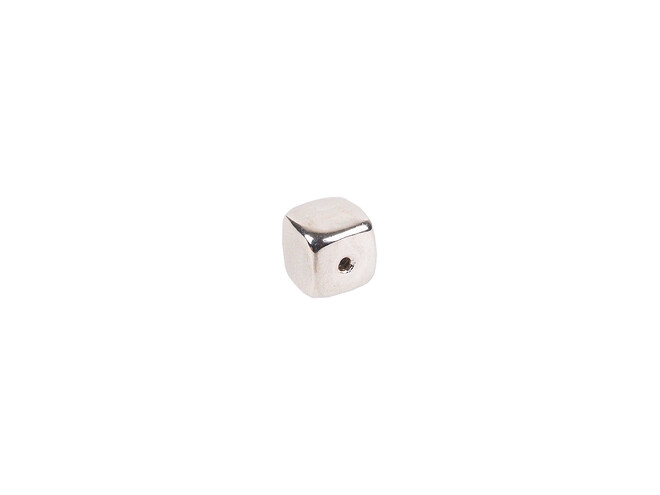 Entretoise bloc argent 6.0 x 5.0 mm