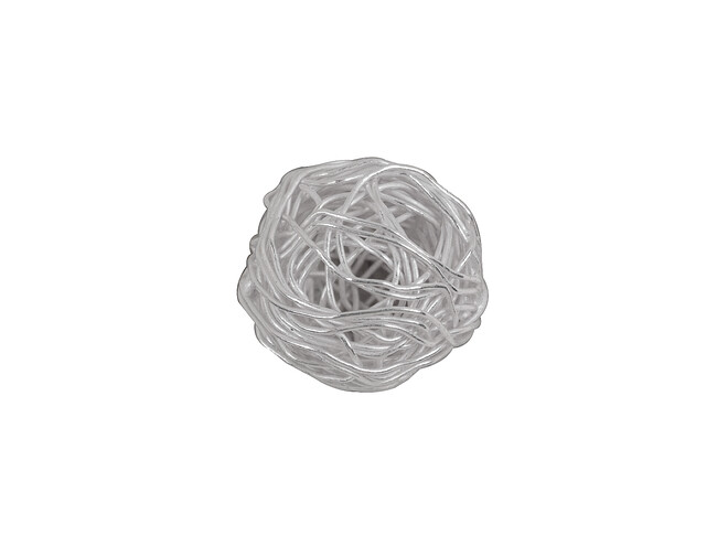 Entretoise fil argent 10.0 mm