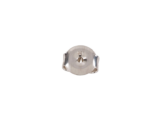 Poussettevlinder middel glad zilver