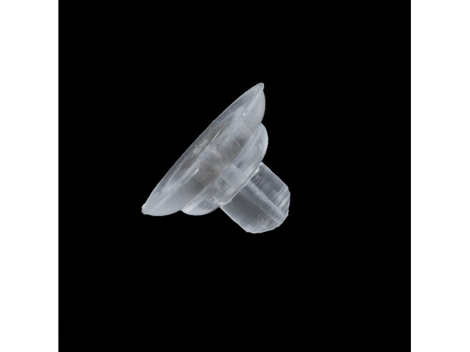 Poussettevlinder silicoon zilver