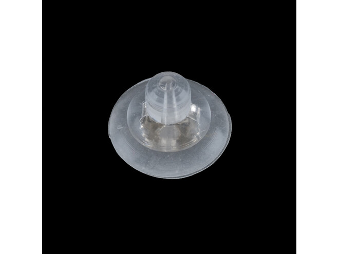 Poussettevlinder silicoon zilver