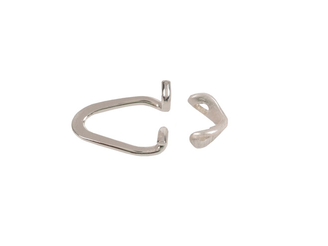 Clip d'oreille en argent à monter