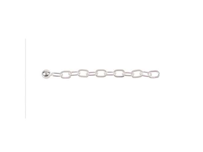 Verlengcollier 5.5 cm zilver