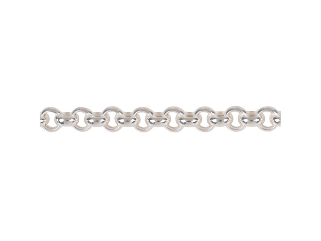 Chaine jasseron argent 5.5 mm