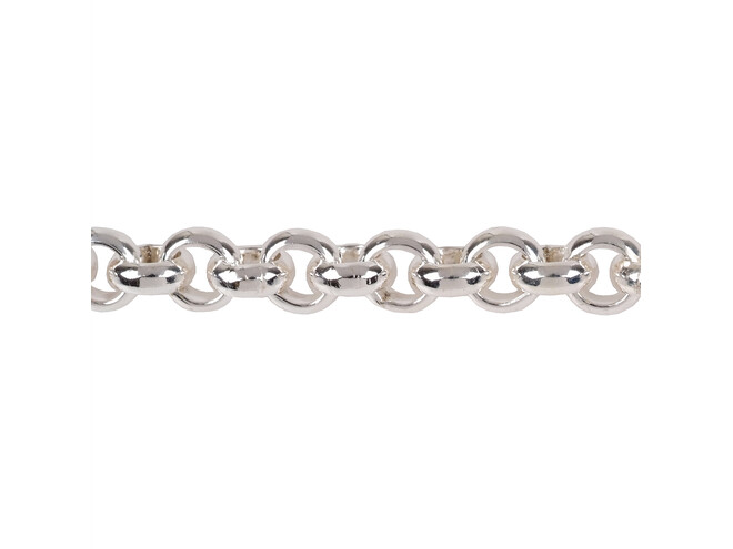Chaine jasseron argent 8.0 mm
