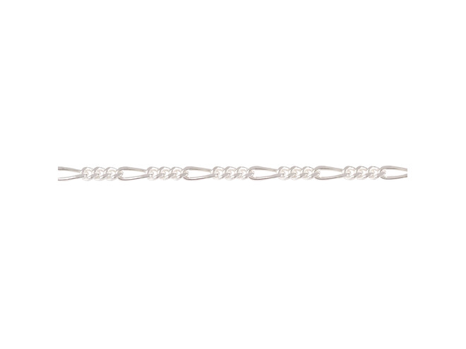 Chaine figaro argent 2.1 mm