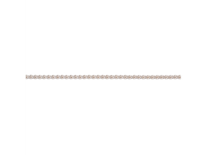 Collier zopf argent 1.2 mm