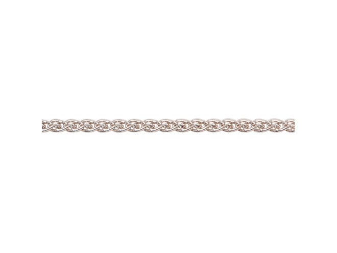 Collier zopf argent 2.4 mm