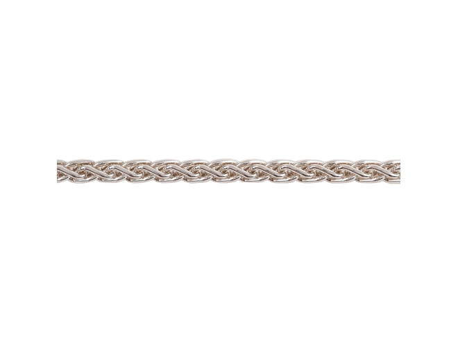 Collier zopf argent 3.2 mm