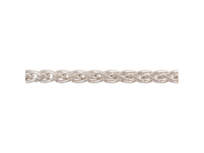 Collier zopf argent 4.2 mm