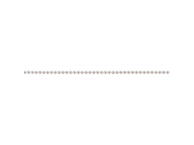 Chaine perlée argent 1.0 mm