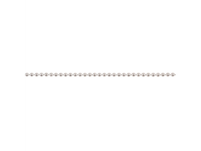 Chaine perlée argent 1.2 mm