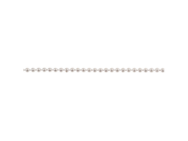 Chaine perlée argent 1.5 mm