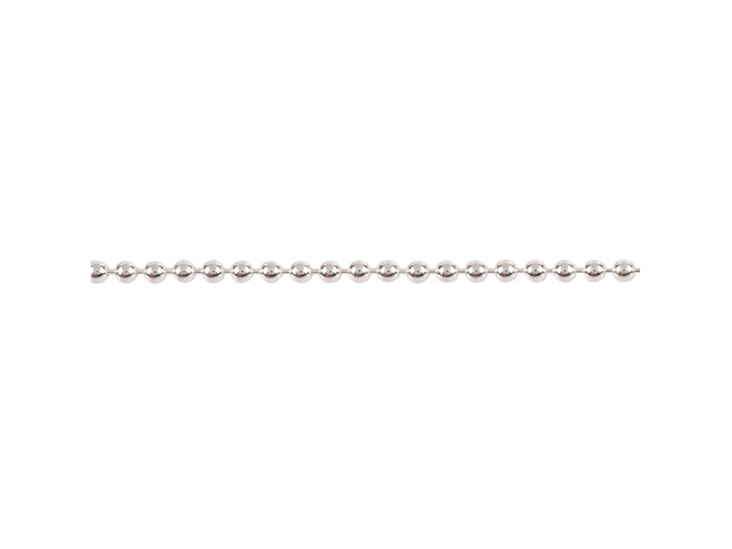 Chaine perlée argent 2.0 mm