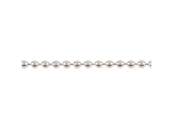 Chaine perlée argent 3.0 mm