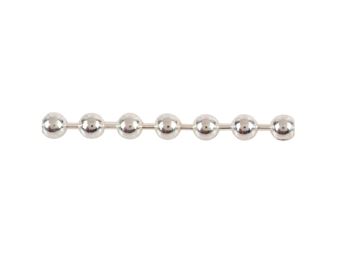 Chaine perlée argent 5.0 mm