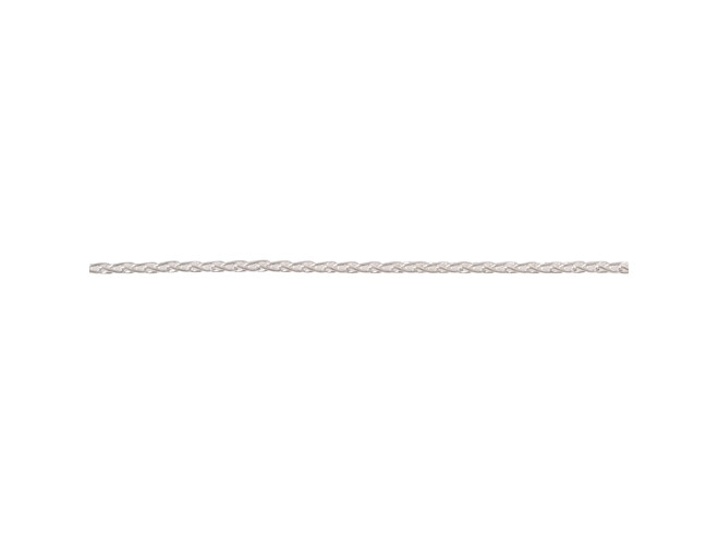 Chaine queue de renard maille longue argent 1.2 mm