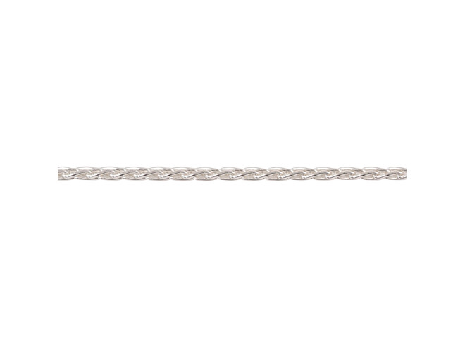 Chaine queue de renard maille longue argent 2.0 mm