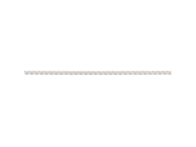 Chaine queue de renard maille courte argent 1.5 mm