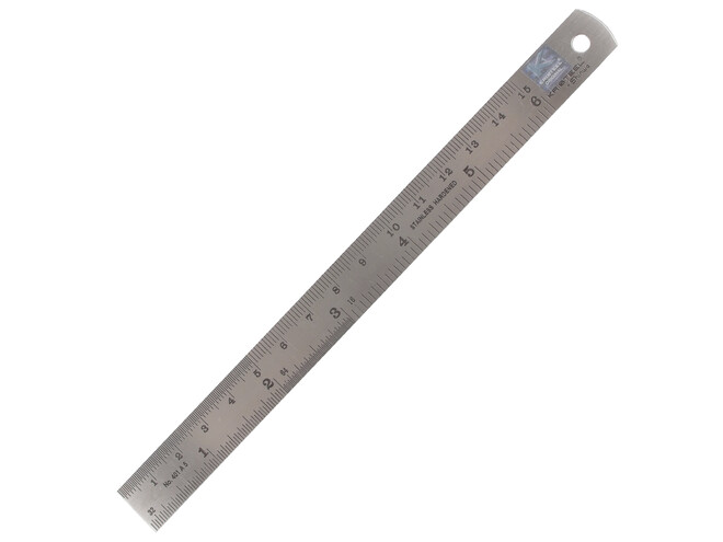 RÈGLE INOX 15 CM
