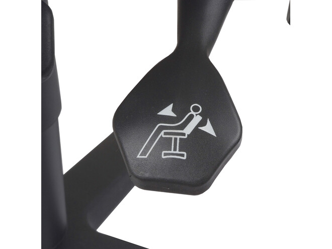 TABOURET SELLE AVEC DOSSIER À ROULETTES
