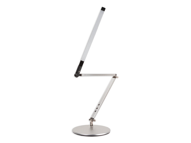 LAMPE À LEDS SUR PLATEAU ARGENT