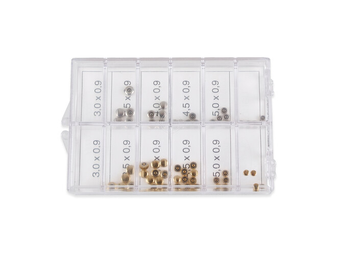Assortiment kronen 3.0 - 5.0 mm