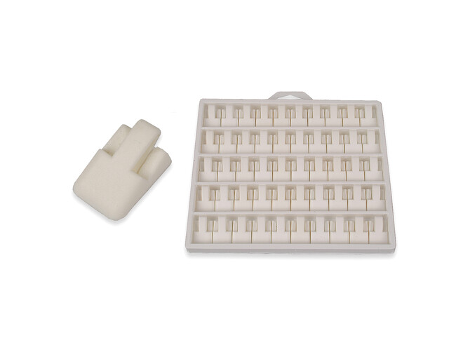 Ringstandaard bob delta wit - 50 stuks