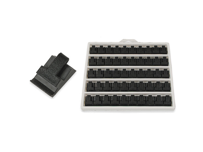 SUPPORTS DE BAGUE DELTA 2000 NOIRS PAR 50