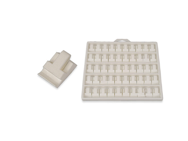 SUPPORTS DE BAGUE DELTA 2000 BLANCS PAR 50
