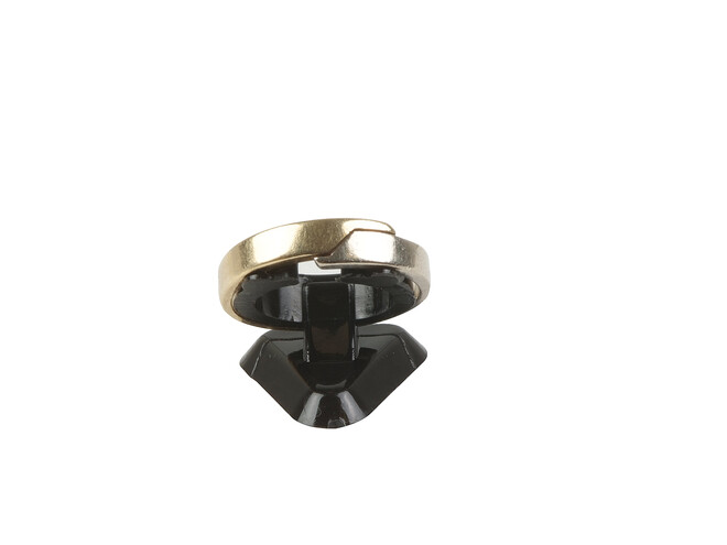 SOCLE ROND POUR BAGUES-NOIR