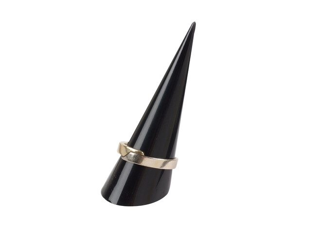 SOCLE CONIQUE POUR BAGUES-NOIR