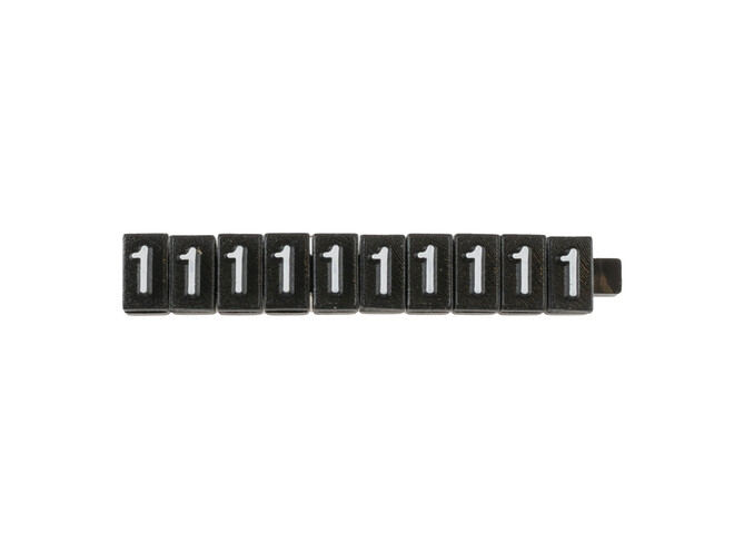 CHIFFRES 1 NOIRS -PAR 10