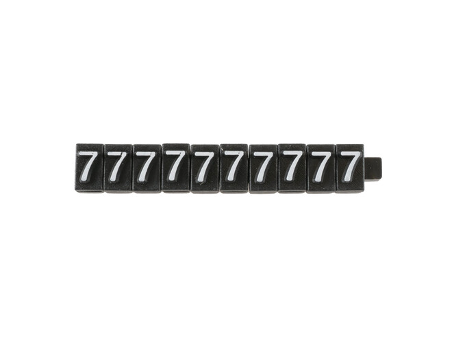 CHIFFRES 7 NOIRS -PAR 10