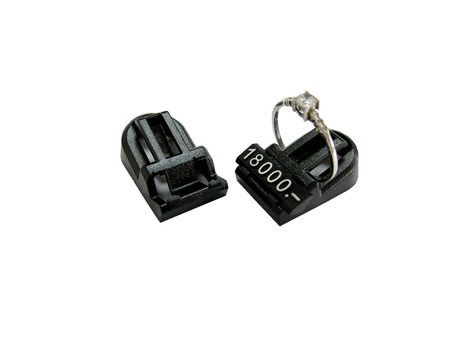 50 SUPPORTS DE BAGUES NOIRS